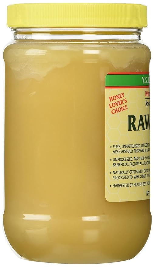 Y.S. Bee Farms Organic Honey Raw Unfiltered - 22 oz 3 Pack - U.S. Grade A Raw Honey Packed by ILIOS
