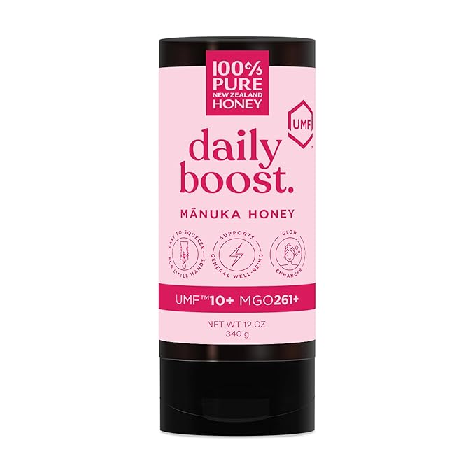 100% Pure New Zealand Manuka Honey MGO 50+ Multifloral Squeezy and UMF 10+ Squeezy Bundle