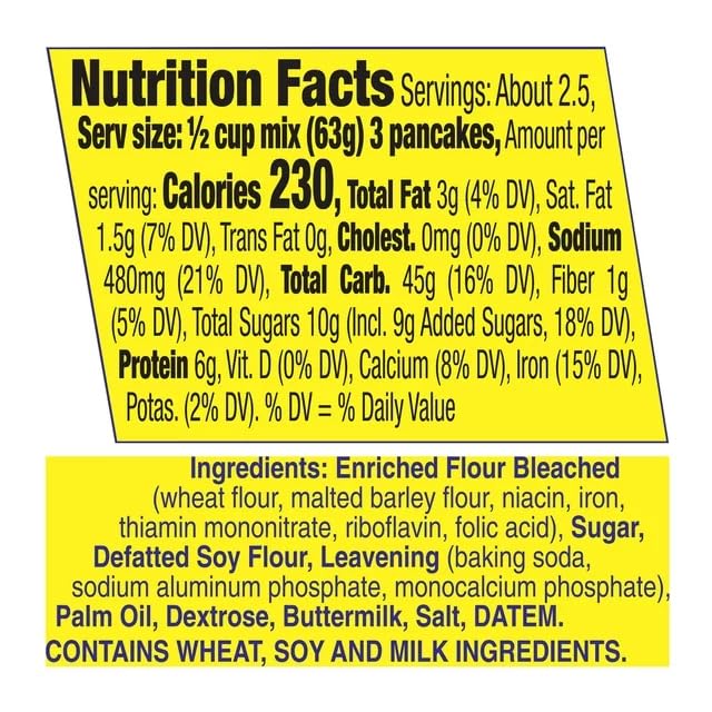Bisquick Shake'N Pour Buttermilk Pancake Mix 5.1- ounce Containers (Pack of 6)