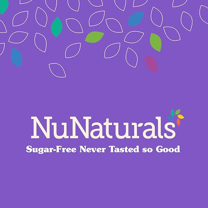 NuNaturals Liquid Vanilla Stevia Sugar-Free Sweetener Plant-Based Sugar Substitute Zero Calorie 2oz (2-Pack)