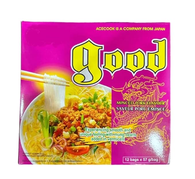 Asia Style Instant Noodles (COMBO ACECOOK SPRREIBS CLEAR NOODLES)