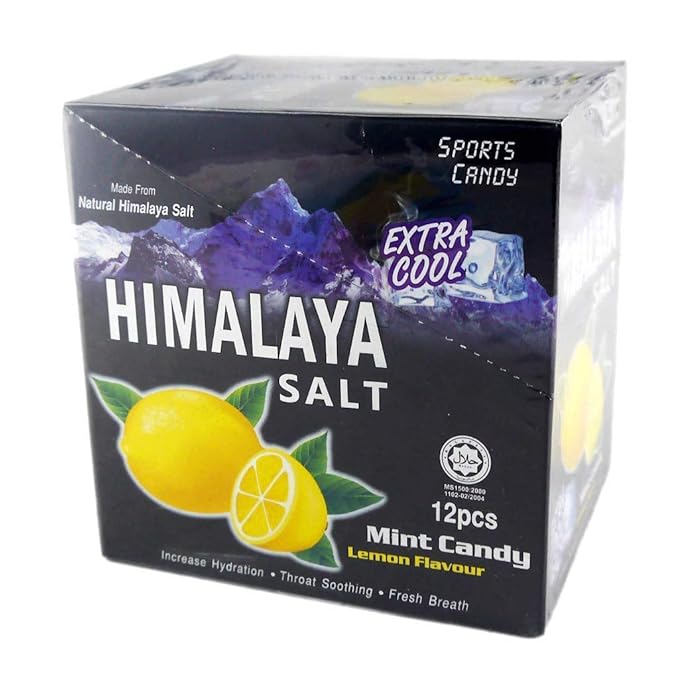 30 Box Big Foot Natural Himalaya Salt Mint Candy - Lemon Flavour ( Total 360 Pcs )