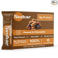 NEOBAR 9g Plant-Based Protein Fruit and Nut Bars - Vegan Snack Bars Gluten Free Dairy Free Snacks No Preservatives No Refined Sugars Added Non-GMO | Peanut &amp Chocolate 12 Count
