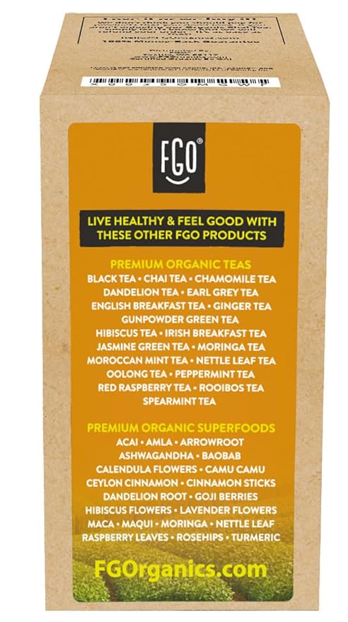 FGO Organic Chai Black Tea K-Cup Pods for Keurig 24 Count (Pack of 1) Premium Black Tea with Chai Spice is USDA Organic Non-GMO &amp Recyclable with Naturally Occurring Caffeine