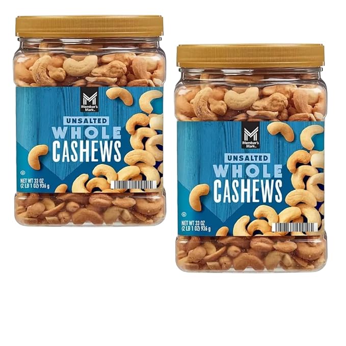 Unsalted Whole Cashews 33 oz (33 ounce (2 pack))