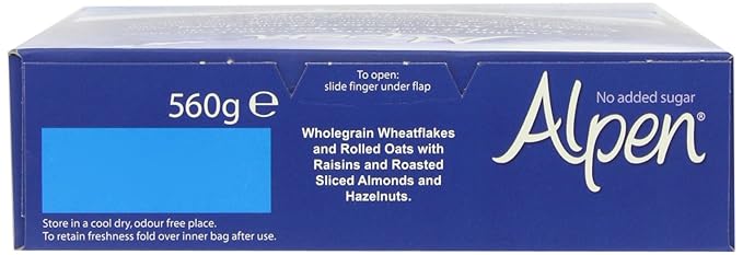 Alpen No Added Sugar The Swiss Recipe 560 G (Pack of 6)