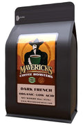 Dark French Low Acid Coffee (Whole Bean) - 100% Organic Ingredients - Up to 90% Less Acid