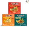 A-Sha The Signature Noodles Collection (3 Flavors 12 Packs) | 11g+ of Protein | Premium Air Dried Never Fried Noodles