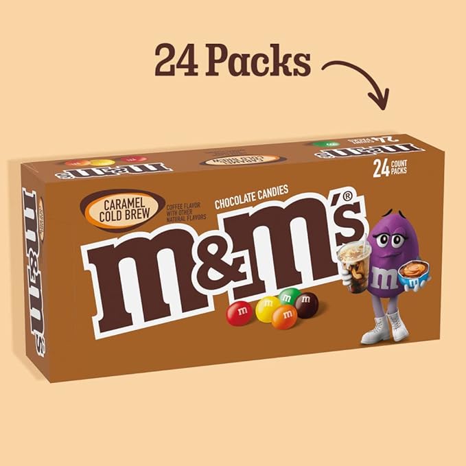M&ampM'S CARAMEL COLD BREW SINGLES 1.41 OUNCES PER BAG 24 PER CARTON (TOTAL 33.84 (Pack of 2)