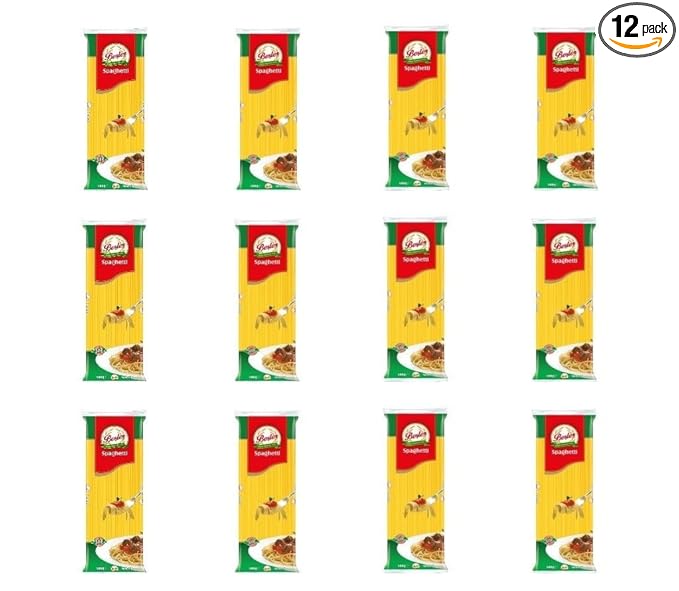 Spaghetti Pasta ByBesler 70% Durum Wheat Semolina 16 Oz Pack of 12