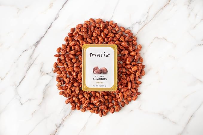 Matiz Valencia Almonds Candied | Spanish | Natural | Artisanal | 7oz/200g | (1 Pack - 200g Valencia Candied)