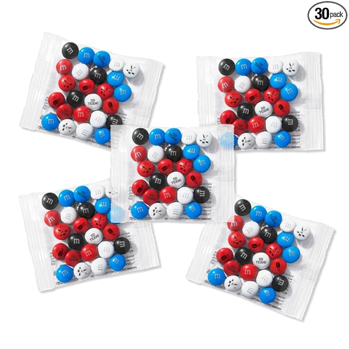 M&ampM'S WORLD Hockey Milk Chocolate Candy Party Favors set of 30 for Hockey Party Decor Gifts Favors or Sports Theme Birthday