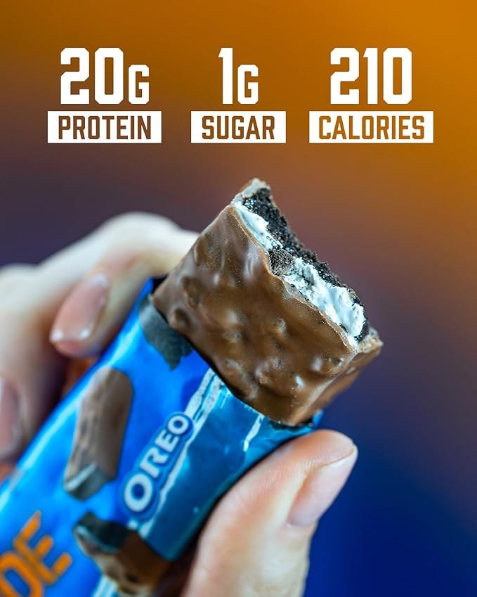 Grenade OREO Milk Chocolate High Protein Bar 20g Protein and 1 g Sugar per Snack Bar 12 Count 2.1 oz Bars