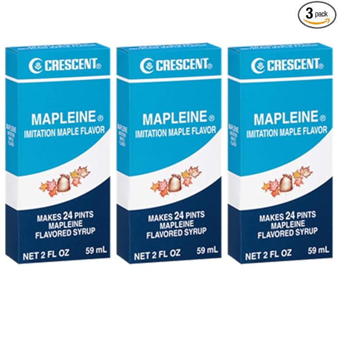 Crescent Mapleine Imitation Maple Flavoring 2oz Bottle (Pack of 3)