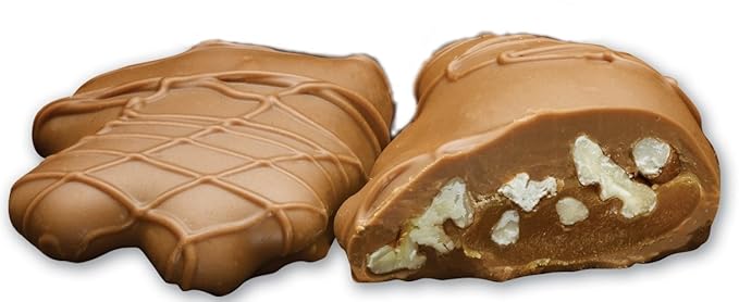 Philadelphia Candies Vanilla Pecanettes (Caramel Pecan Clusters) Milk Chocolate 1 Pound