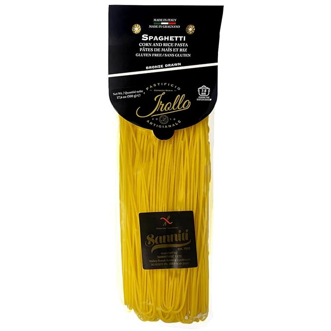 Sanniti by Irollo Gluten Free Spaghetti Pasta 17.6 oz – Authentic Italian Gluten-Free Spaghetti Product of Italy [Pack of 2]