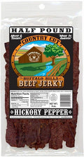 Buffalo Bills 8oz Hickory Pepper Country Cut Beef Jerky Pack (hickory beef jerky with black pepper)