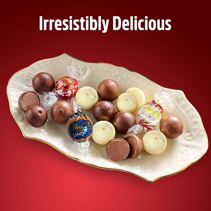 Easter Chocolate Truffles Assorted Flavors - 2lb of Individually Wrapped Chocolate Candy Bucket Mix with Smooth Milk Chocolate White Chocolate White Peppermint Oatmilk Dark Chocolate Flavors