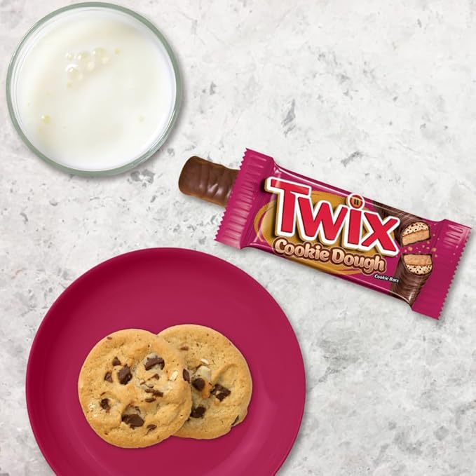 TWIX Cookie Dough Milk Chocolate Bars 1.36 oz (Pack of 20)