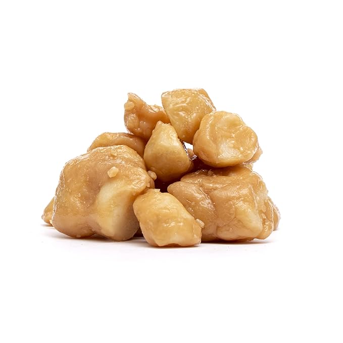 Hamakua Macadamia Nuts - Sweet Glazed Butter Rum - Hawaiian Grown Flavored Dry Roasted Half and Whole Macadamias - Natural Eco-Friendly Large Macadamia Nuts