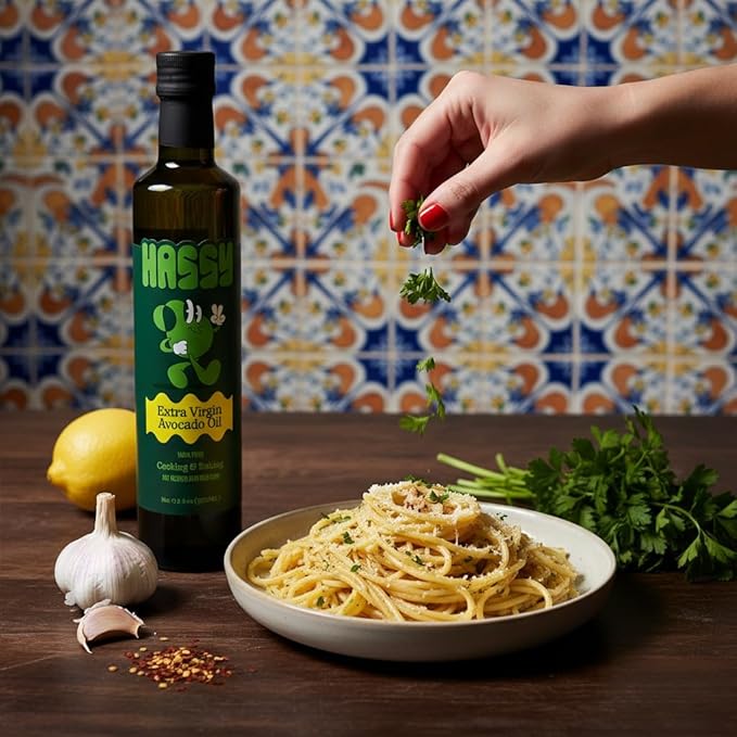 HASSY Avocado Oil Duo – High-Heat Cooking Oil &amp Extra Virgin Oil for Salads Dressings &amp Finishing Touches – Non-GMO Kosher Premium Quality