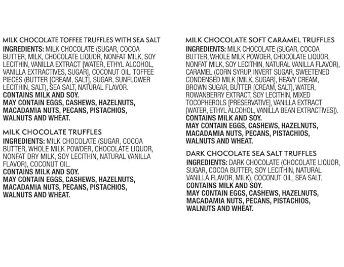 Assorted Chocolate Truffles 16.5 Ounce Bag 4 Different Flavors (About 8 Truffles of Each Flavor)