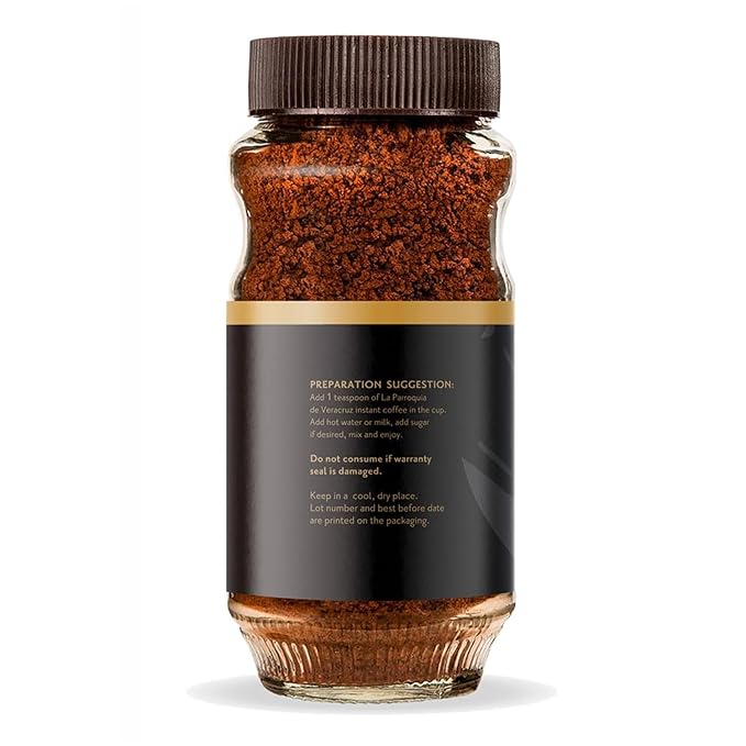 La Parroquia de Veracruz – Special Edition Instant Coffee 12 oz | 100% Pure Premium Coffee | Bold Bitterness Full Body &amp Rich Cognac Color