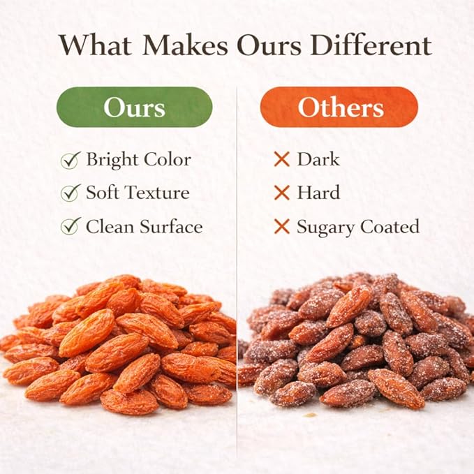 Organic Ningxia Goji Berries – USDA Certified Sun-Dried Superfood Non-GMO Dried Fruit Snack for Tea Oatmeal &amp Smoothies – 12 Ounces Resealable Bag