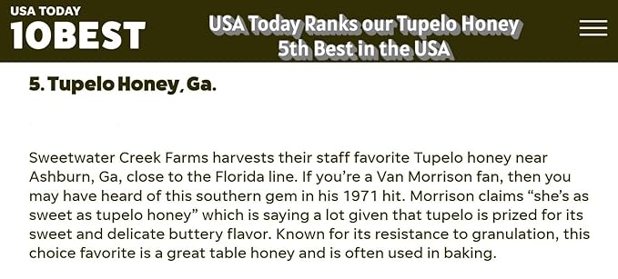 Tupelo Honey-Pure Raw All Natural-32oz