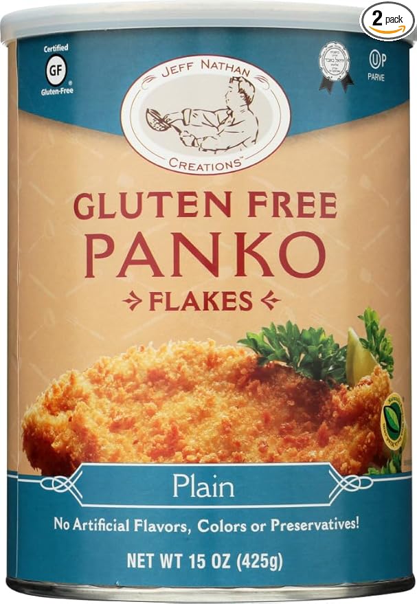 CheffJeff Nathan Creations Gourmet Panko Plain Gluten Free 15 Ounce (2 Pack)