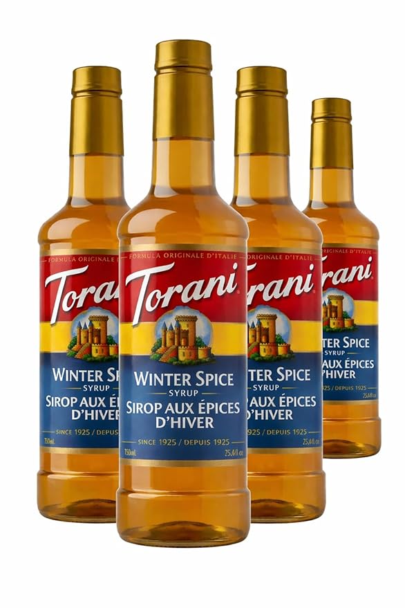 Torani Winter Spice Flavored Drink Syrup 25.4 fl oz (Pack of 4)