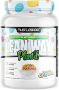 Musclesport Lean Way Plant Protein - Pea Protein and Brown Rice Protein Blend with Added CLA MCT and L-Carnitine - 20 Servings (Fruity Cereal)