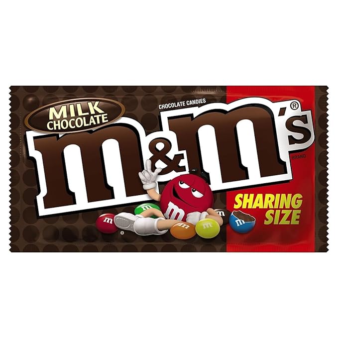 M&ampM's Milk Chocolate King Size - 24 Count