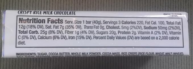 NEW Trader Joe's Crispy Rice Milk Chocolate Candy Bars 6 PACK (18 candy bars ...