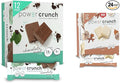 Power Crunch Protein Wafer Bars High Protein Snacks Chocolate Mint (12 Count) and Cinnamon Roll (12 Count)