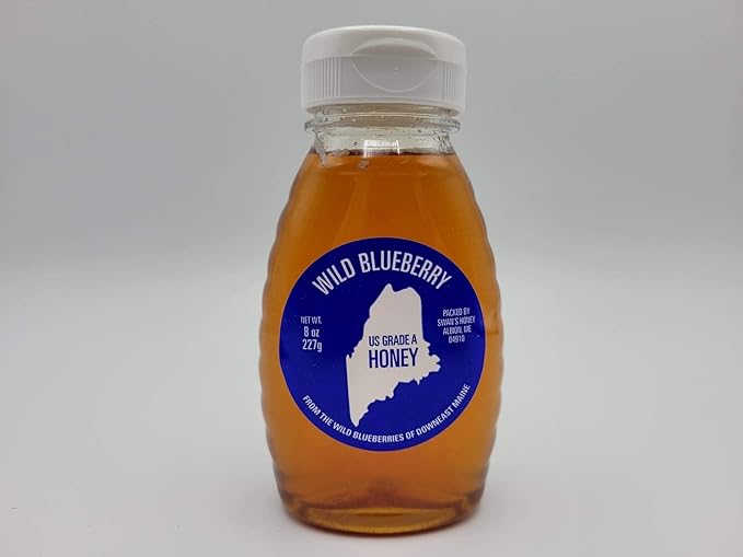 Maine Organic Honey - Variety Pack (Wild Blueberry Orange Blossom Raspberry) Maine Made