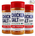 JADA Spices Chicken Salt Spice and Seasoning - Red Pepper Flavor 3PACK - Hot! Vegan Keto &amp Paleo Friendly - Perfect for Cooking BBQ Grilling Rubs Popcorn and more - Preservative &amp Additiv