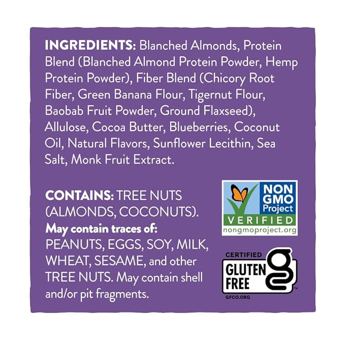 Human Food Bar | Bluberry Muffin Flavored Nutrition Bar (12 Count)