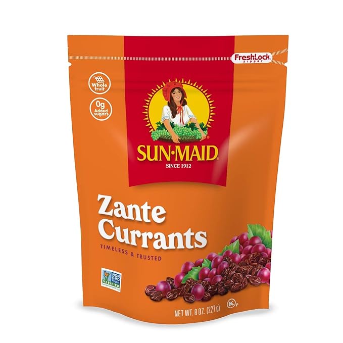 Sun-Maid California Sun-Dried Zante Currants - (10 Pack) 8 oz Resealable Bag - Dried Fruit for Healthy Snacks and School Lunches