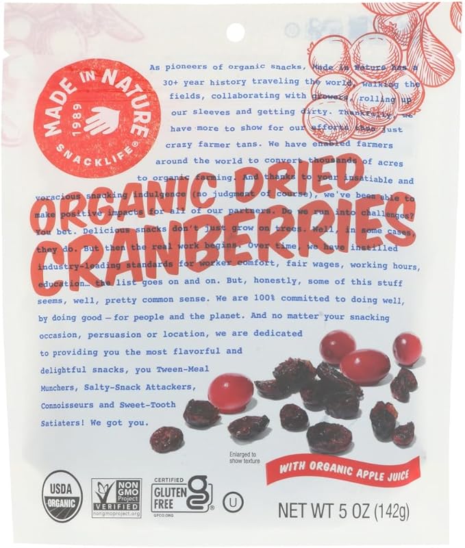 Made In Nature BG15420 Dried Cran - 12x5OZ