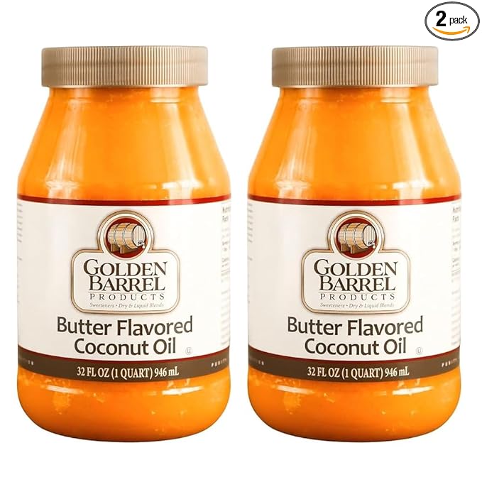 Golden Barrel Butter Flavored Coconut Oil (32 oz.) 2 Pack