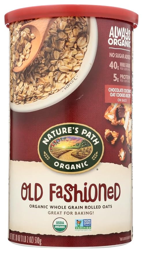 COUNTRY CHOICE ORGANICOrganic Oven Toasted Old Fashioned Oats 18-Ounce Canisters