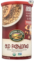 COUNTRY CHOICE ORGANICOrganic Oven Toasted Old Fashioned Oats 18-Ounce Canisters (Pack of 72)