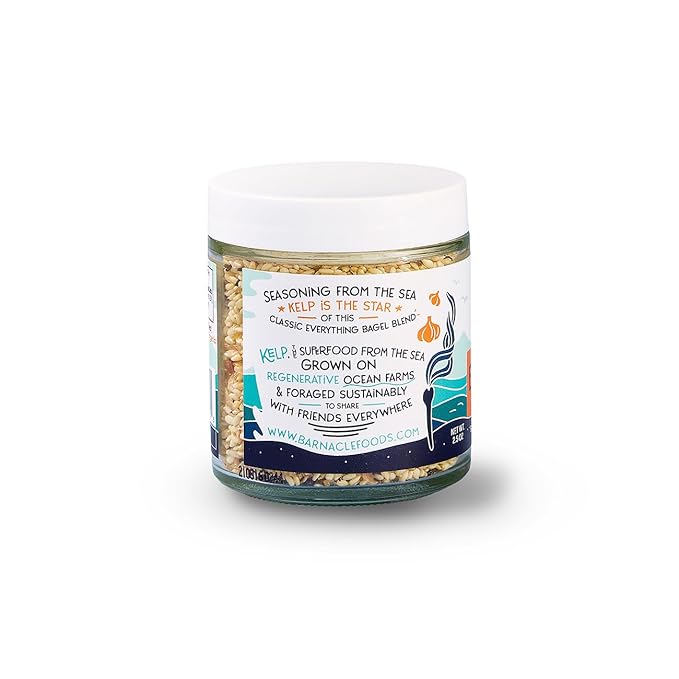 Barnacle Foods Kelp Seasoning Variety Pack | 2.5 oz. | Everything Bagel &amp Furikake Rice Seasoning | Great Spice for Cooking Meals &amp Snacks | Made in Alaska | 2 Pack