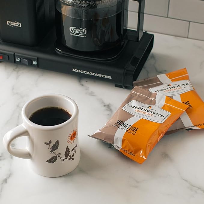 Fresh Roasted Coffee Organic Colombian | USDA Organic 100% Single Origin Kosher | Pre-Ground Fractional Packs 2.25 Ounce 36 Count