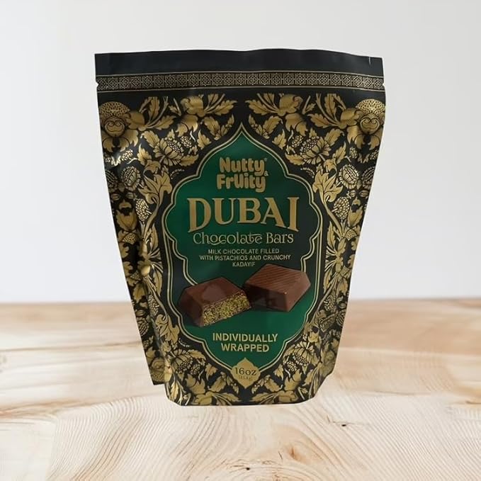 Nutty Fruity Dubai Chocolate Milk Chocolate with Pistachios and Kadayif 16 oz