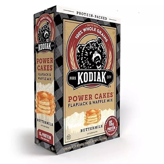 Kodiaks - Power Cakes Buttermilk Mix Pack of 3 20 oz each
