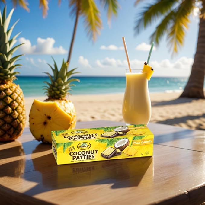 Coconut Patties Chocolate Anastasia oh asis! Patties Original Coconut orange key Lime Patties and Pina Colada Patties (4 count) 10oz Variety pack