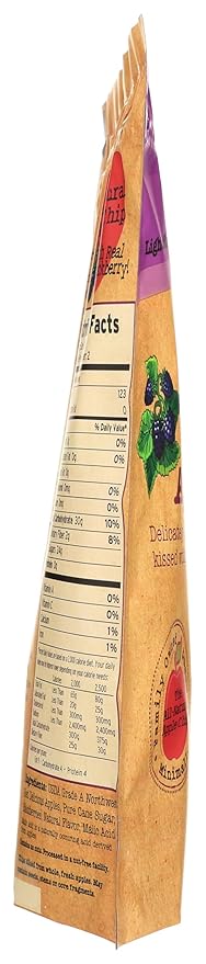 Sisters Fruit Company Blackberry Apple Chips All-Natural No Preservatives Fat-Free (Contains SIX 2.25 OZ. Bags)