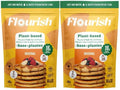 Flourish Plant-Based Protein Pancake &amp Waffle Mix Gluten-Free Dairy-Free Nut-Free Soy-Free Vegan Non-GMO All-Natural Superfood High Protein &amp Fiber Just Add Water - Original 430 g (2